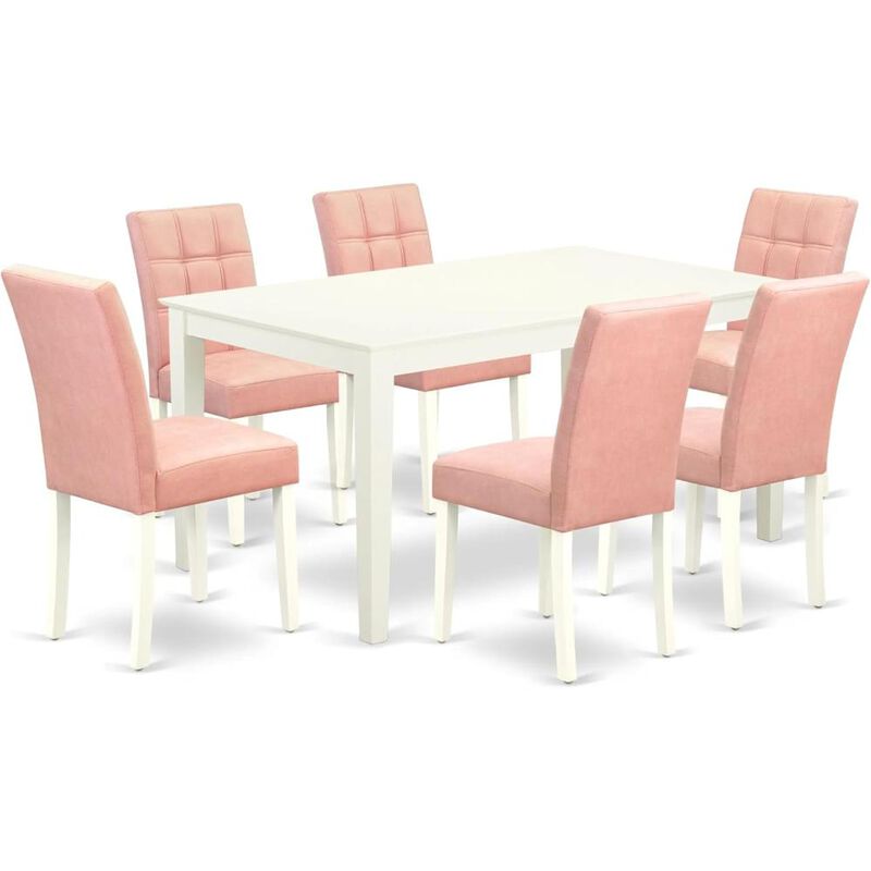 7 Piece Modern Dining Table Set
