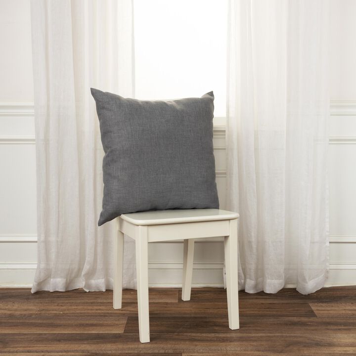 22"x22" Indoor/Outdoor Pillow, Slate Gray