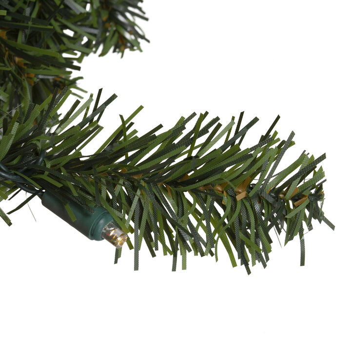 9' x 10" Pre-Lit LED Canadian Pine Artificial Christmas Garland - Clear Lights