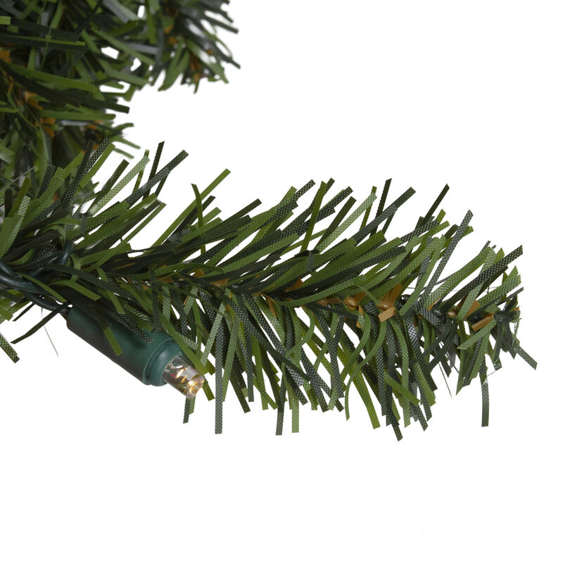 9' x 10" Pre-Lit LED Canadian Pine Artificial Christmas Garland - Clear Lights