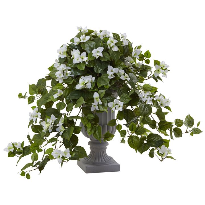 Nearly Natural 27-in Bougainvillea Artificial Plant in Decorative Urn