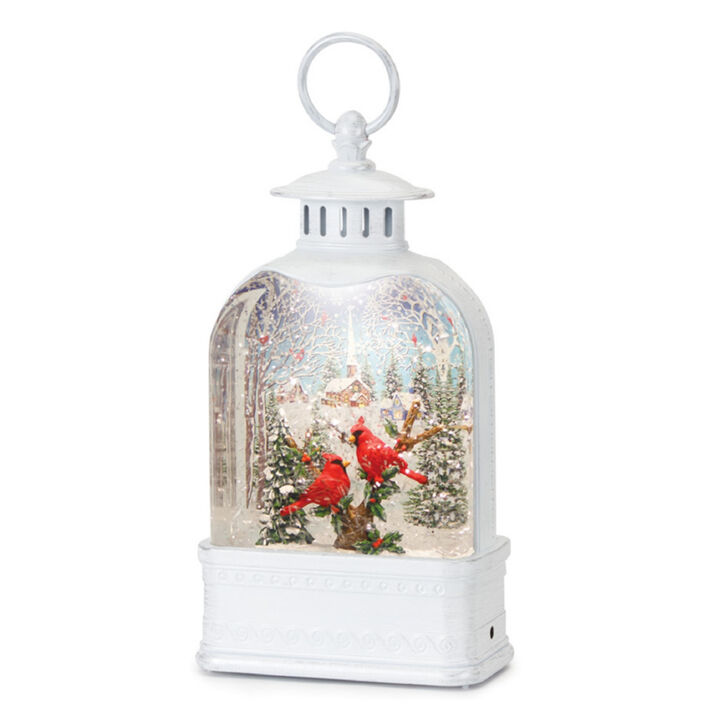 Snow Globe Lantern with Santa for Festive Christmas Décor and Holiday Lighting