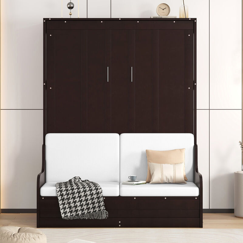 Merax Murphy Bed Wall Bed with Cushion