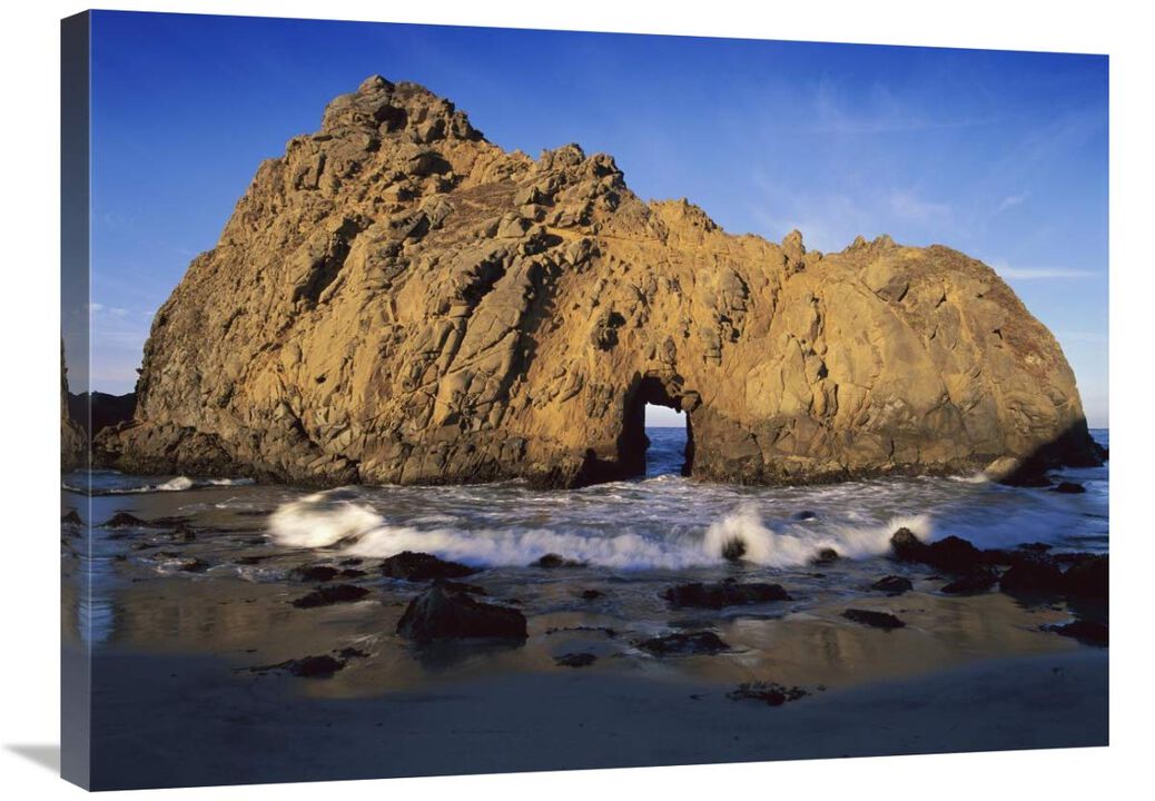 Sea arch at Pfeiffer Beach, Big Sur, California-Canvas Art-32x24