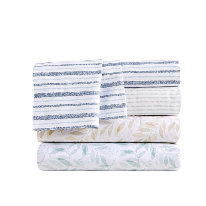 Gracie Mills Esme Breathable Printed Cotton Percale Sheet Set