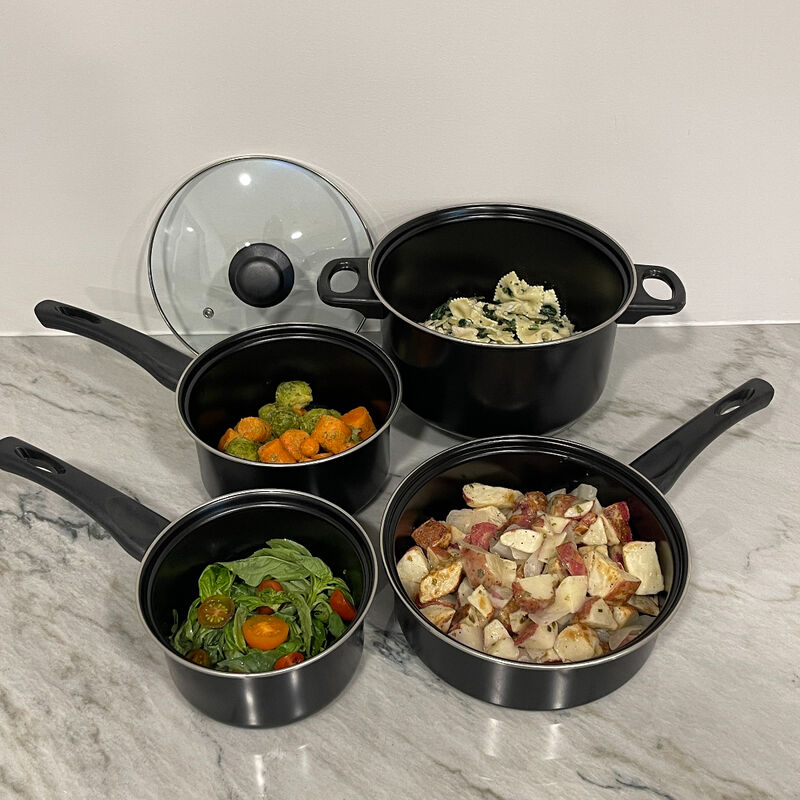 7 Piece Carbon Steel Nonstick Petite Cookware Set