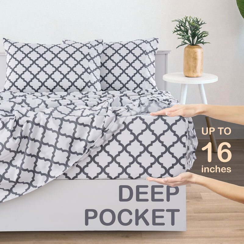 Lux Decor Collection Bed Sheets - Brushed Microfiber Sheet Set