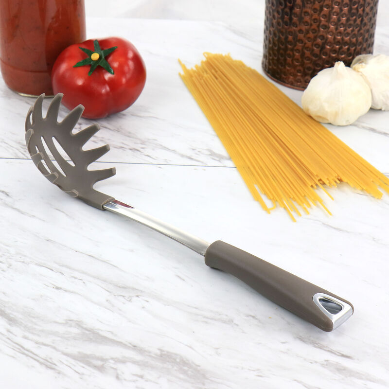 Martha Stewart Nylon Pasta Spoon in Grey
