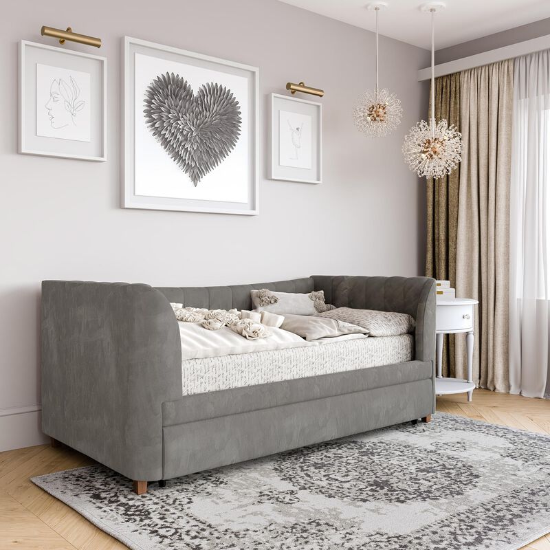 Little Seeds Valentina Upholstered Daybed with Trundle