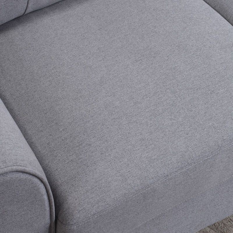 Merax Linen Upholstered Couch Single Sofa Chair