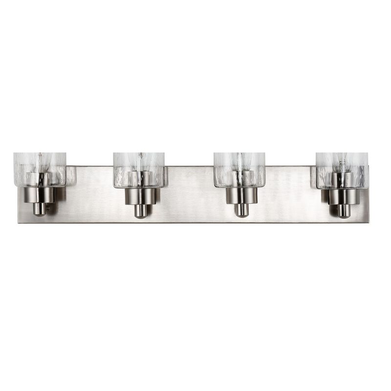 Irving Seeded Glass/Iron Modern Contemporary LED Vanity Light