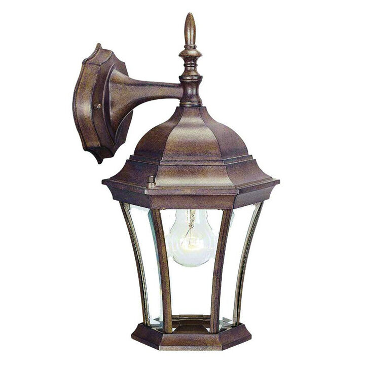 Hivvago Dark Brown Hanging Carousel Lantern Wall Light