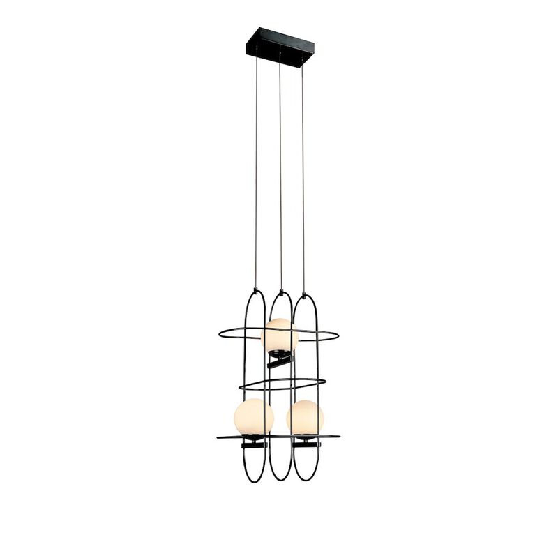 VONN Lighting Integrated LED Height Adjustable Chandelier Wire Frame Pendant Light