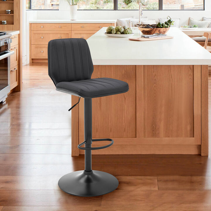 Sabine Adjustable Swivel Faux Leather