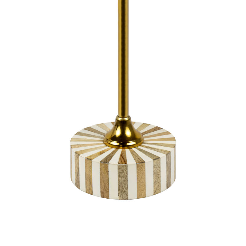 Calix Contemporary Minimalist Metal/Resin Round End Table