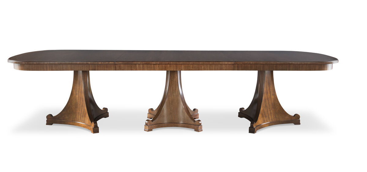 Dawning 132" Tri/Quad Pedestal Dining Table