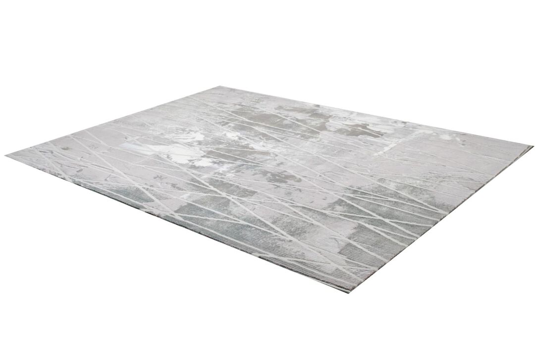 Oasis Abstract Scandinavian Grey Blue Indoor Area Rug