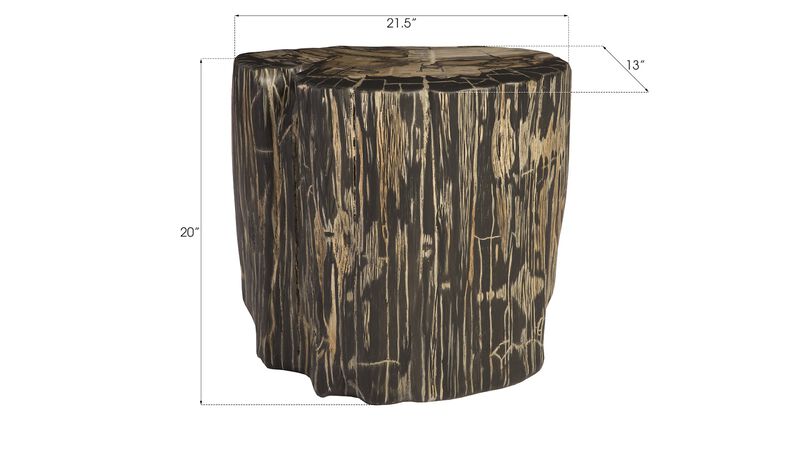 Cast Petrified Wood Stool
