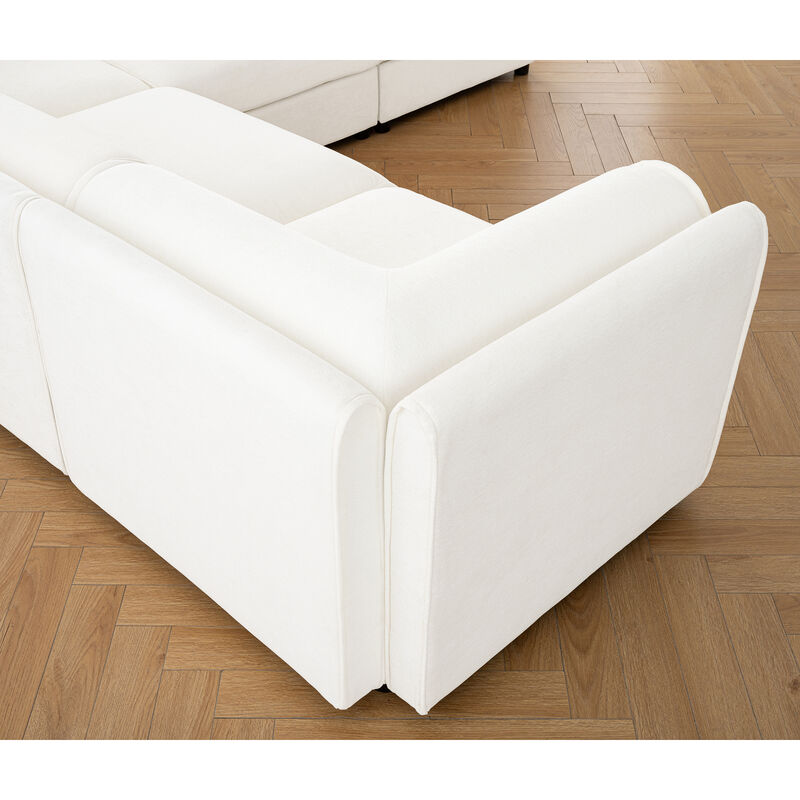 Merax Chenille 2-Seater Sofa with Storage Seat