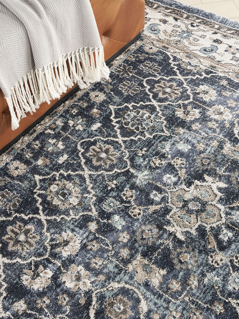 American Manor AMR01 Blue/Ivory 7'10" x 9'10" Rug