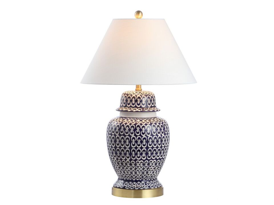 Tegola Ceramic/Iron Coastal Modern LED Table Lamp