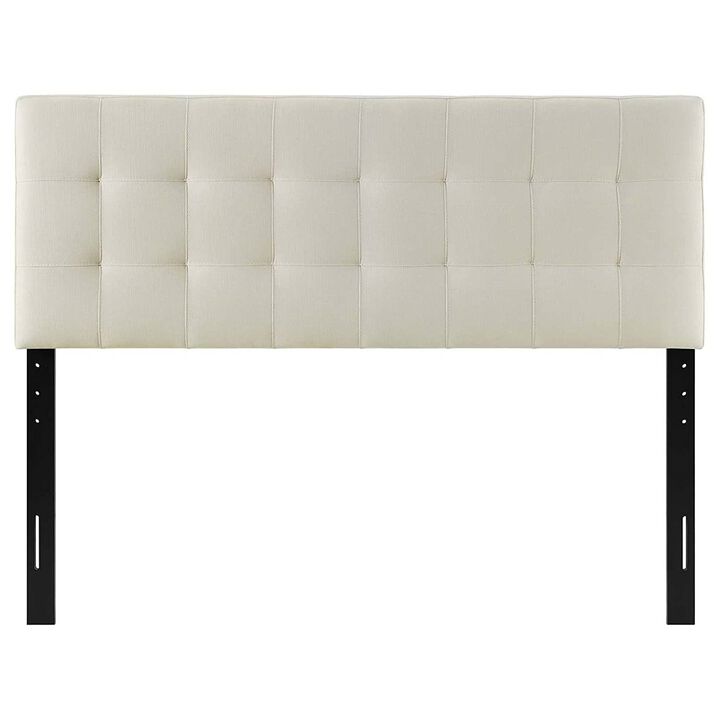 Upholstered Linen Headboard with Button Tufting for Bedroom Decor