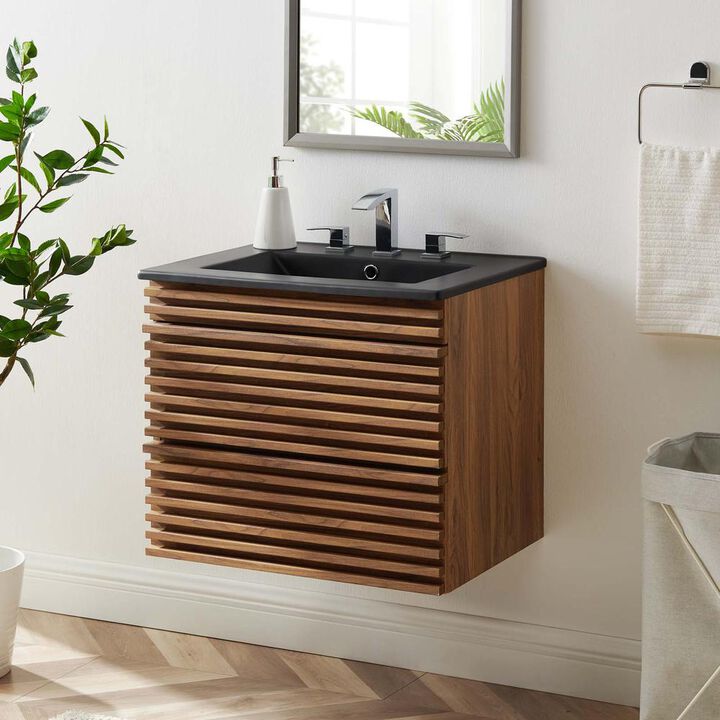 Modway Render 24 Wall-Mount Bathroom Vanity