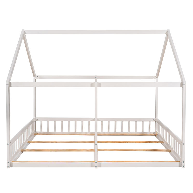 Merax House Platform Beds  with 2 Shared Beds