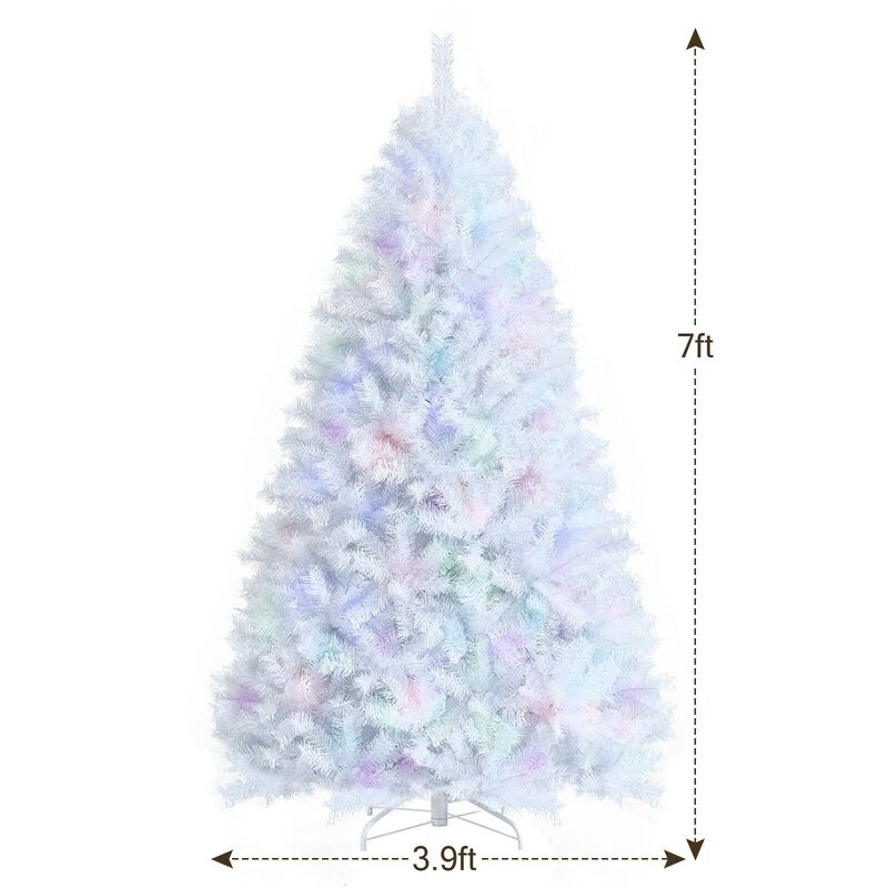 Iridescent Tinsel Artificial Christmas Tree with Branch Tips