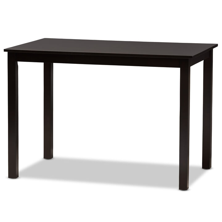 Baxton Studio Eveline Modern Natural Brown Finished Wood 43 Inch Dining Table