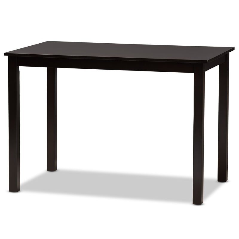 Baxton Studio Eveline Modern Natural Brown Finished Wood 43 Inch Dining Table