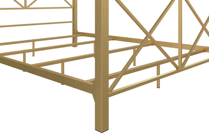 Atwater Living Reese Metal Canopy Bed