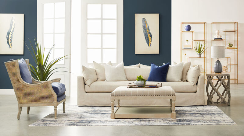 96" Lounge Slipcover Sofa