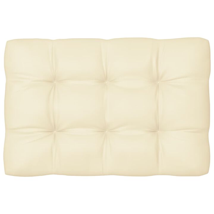 vidaXL Pallet Sofa Cushion Cream 47.2"x31.5"x4.7"