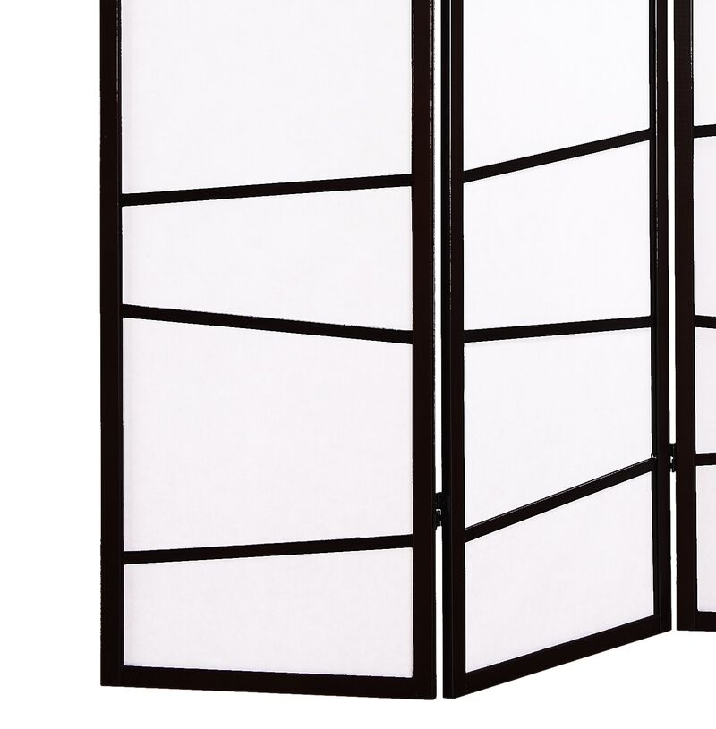 Streamdale 3-Panel Screen Room Divider, Black