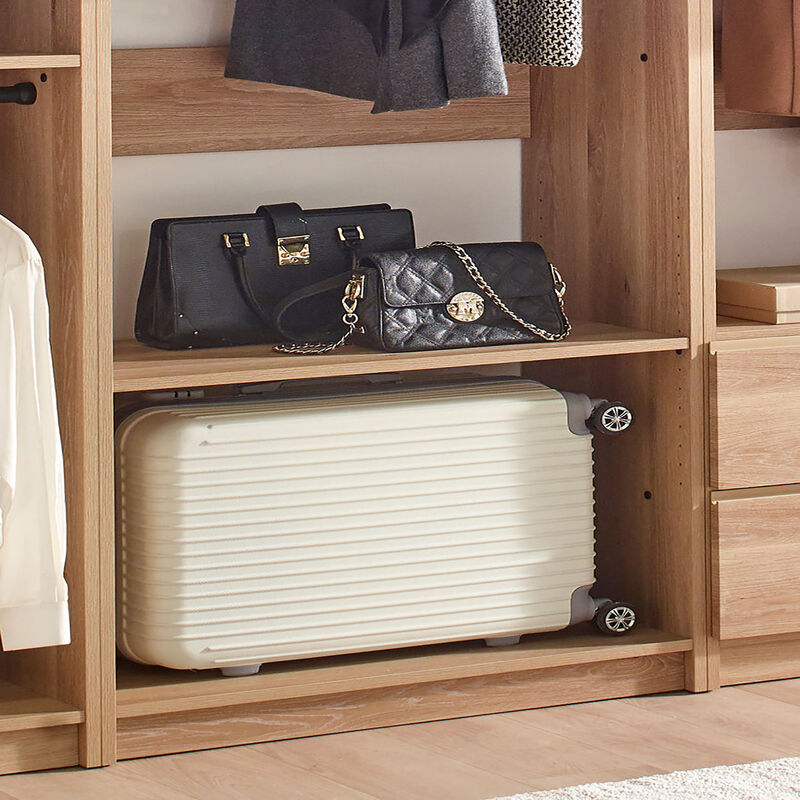 Prosper Oak Freestanding Walk in Wood Closet System