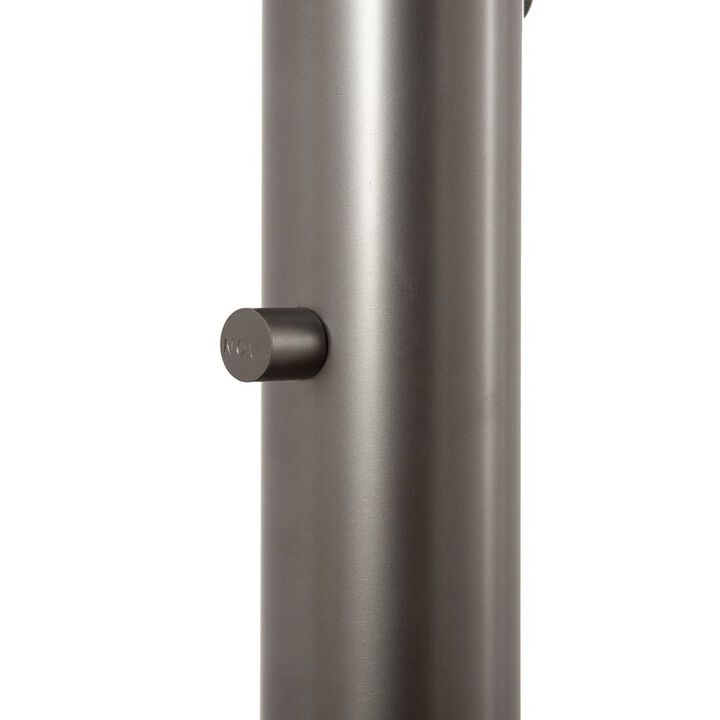 NOVA OF CALIFORNIA Palm Springs 1 Light Arc Floor Lamp - Gunmetal