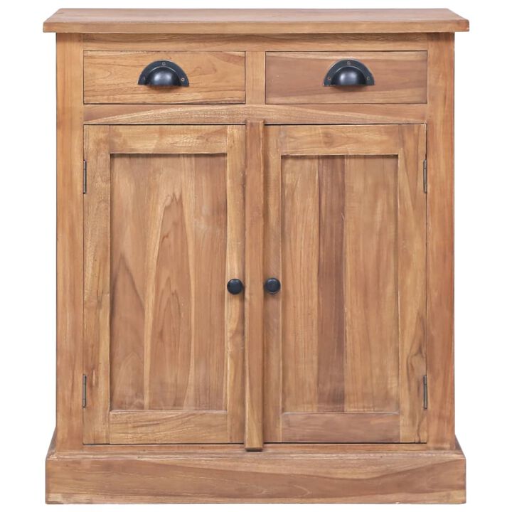 vidaXL Side Cabinet 25.6"x11.8"x29.5" Solid Teak