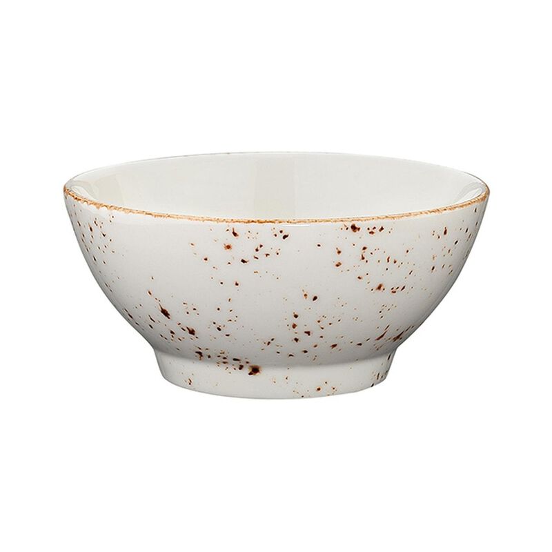 Grain dia.4.75" h:2.25" 10 oz. Round Decorated Porcelain Bowl (Set of 4)
