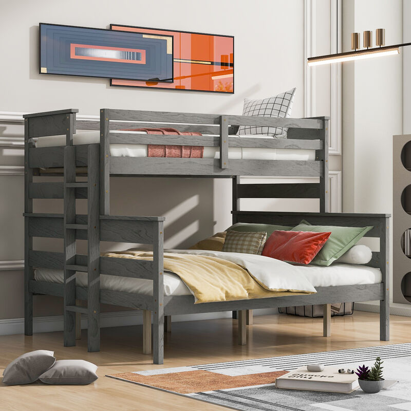 Merax Modern Bunk Bed with Ladder