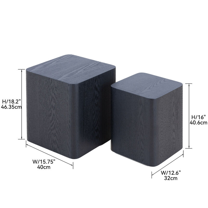 Upgrade MDF Nesting Table/Side Table/Coffee Table/End Table For Living Room, Office, Bedroom