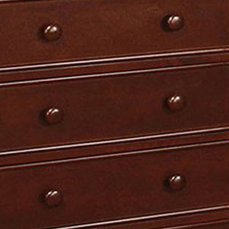 Transitional Style Wooden Chest, Brown-Benzara