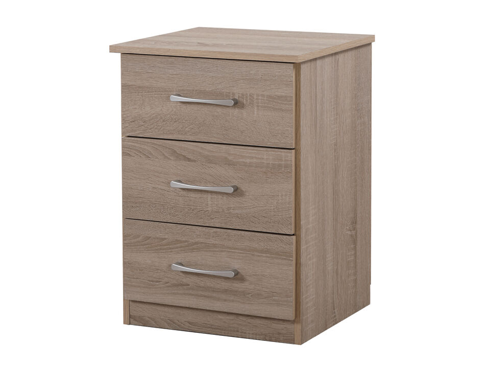 Boston 3-Drawer Nightstand (24 in. H x 16 in. W x 18 in. D)