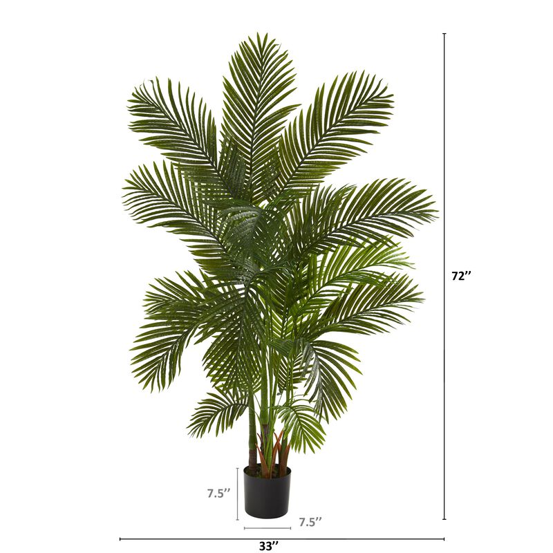 Hivvago 6 Feet Areca Palm Artificial Tree