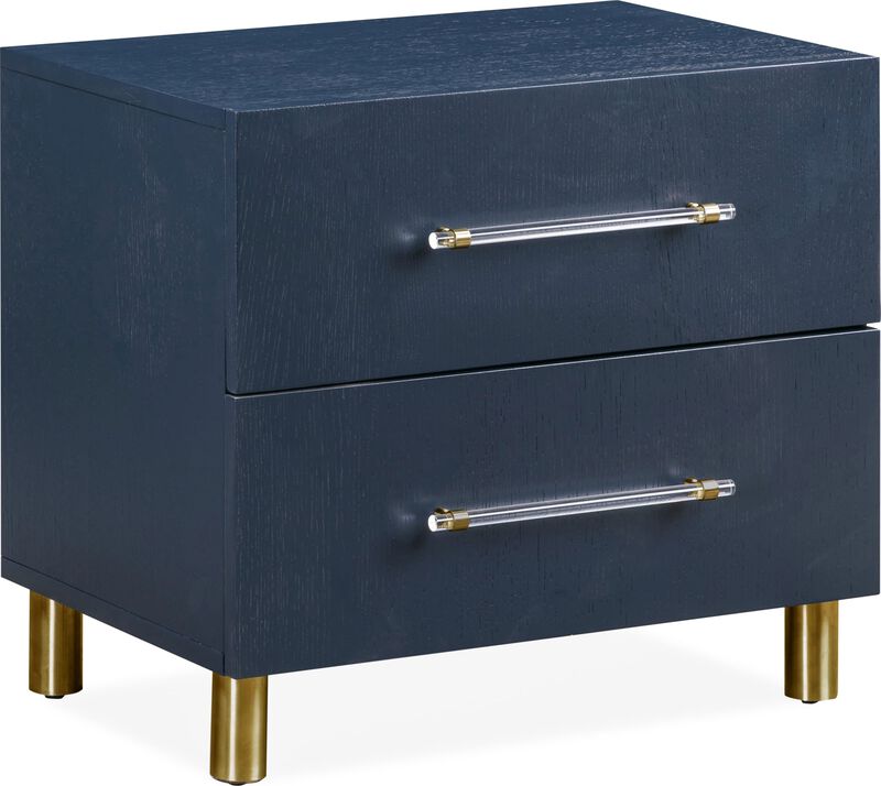 Argento Two Drawer USB Charging Nightstand