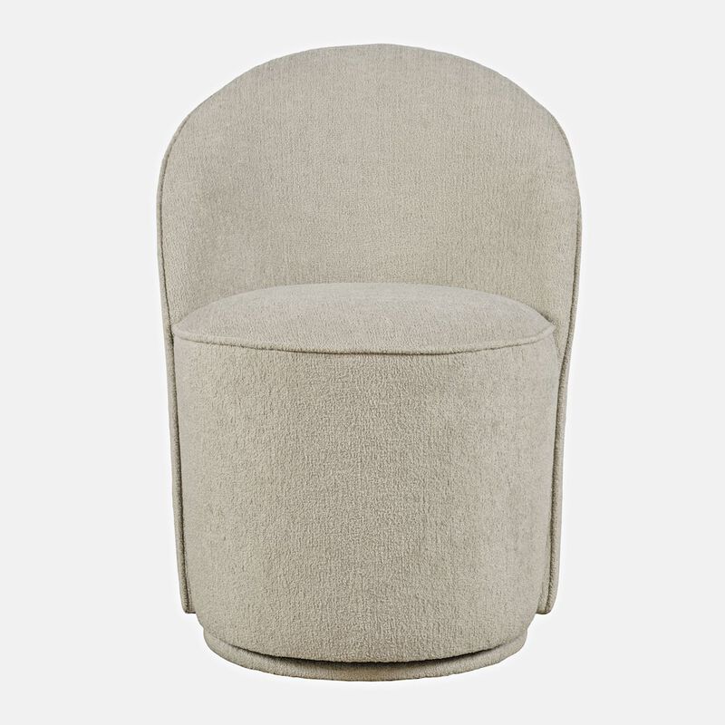 Jofran Landon Mid-Century Modern Upholstered Swivel Dining Chair (Set of 2)
