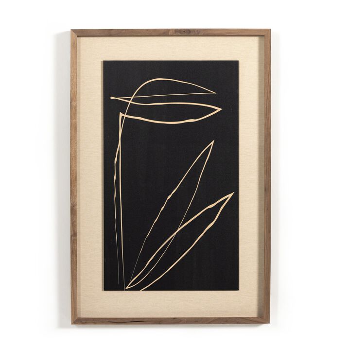 Abstract Botanic Line Drawing