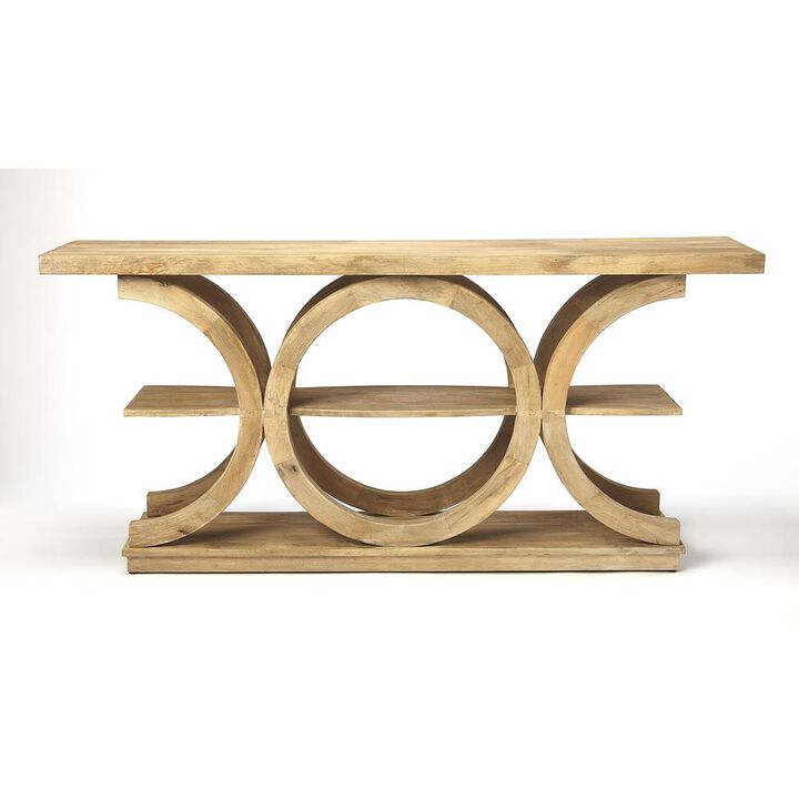 Modern Rustic Three-Tiered Console Table, Belen Kox