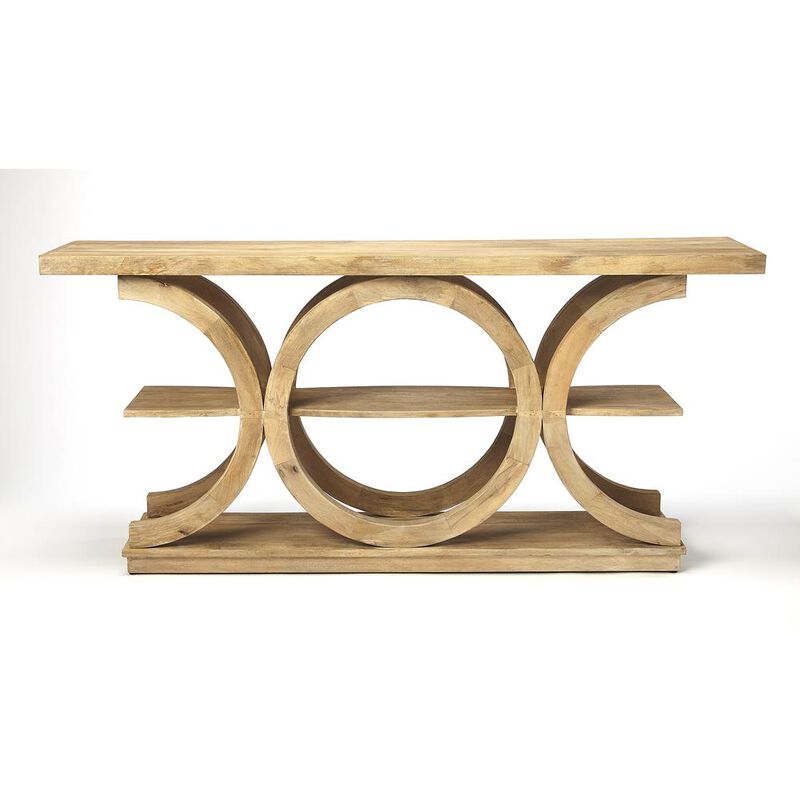 Modern Rustic Three-Tiered Console Table, Belen Kox