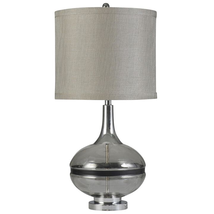 Glass Elyse Smoke Table Lamp (Set of 2)
